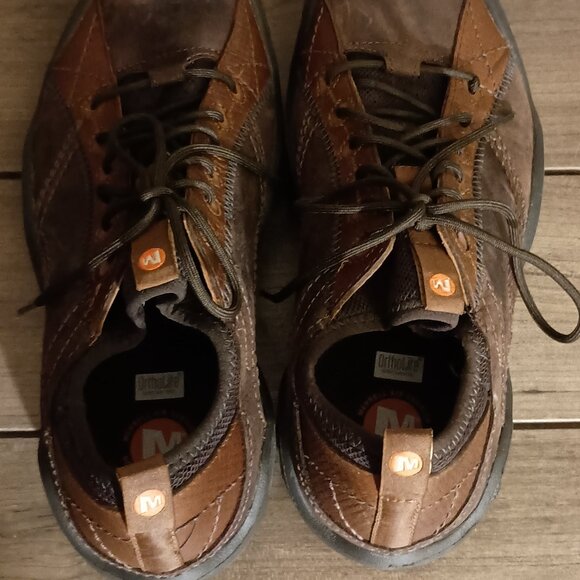 Merrell Performance Mens Hiking Shoes Size 9 J44403 Concord Leather Brown - Picture 11 of 16